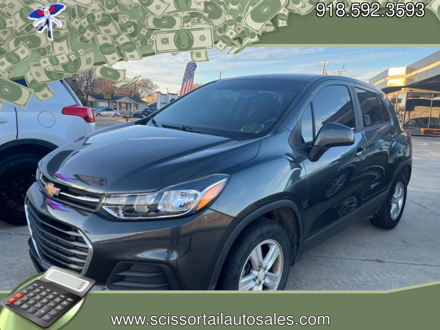 2020 GRAY CHEVROLET TRAX LS LS FWD (3GNCJKSB1LL) with an 1.4L L4 DOHC 16V engine, 6A transmission, located at 8101 E. Skelly Dr., Tulsa, OK, 74129, (918) 592-3593, 36.121891, -95.888802 - Photo#0